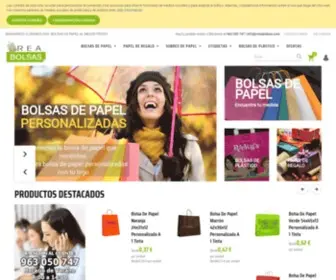 Creabolsas.com(Bolsas de Papel personalizadas) Screenshot