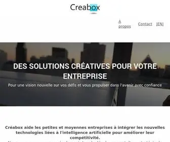 Creabox.ca(Business Strategy) Screenshot