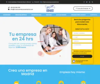 Creacionempresamadrid.com(Crear una empresa en Madrid) Screenshot