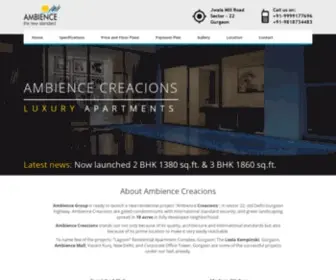 Creacionsambience.in(Ambience Creacions Gurgaon) Screenshot