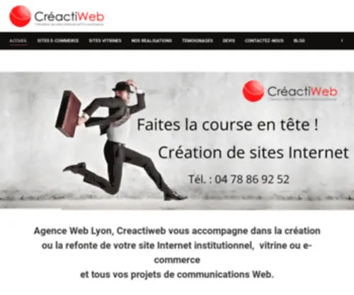 Creactiweb.com(Agence Web Lyon Digitale) Screenshot