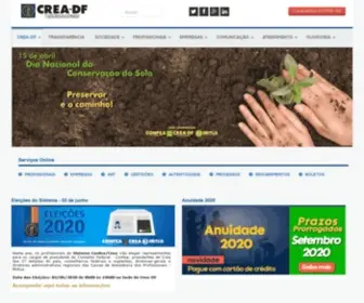 Creadf.org.br(Conselho Regional de Engenharia e Agronomia do DF) Screenshot