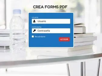 Creaformspdf.com(Acceder) Screenshot