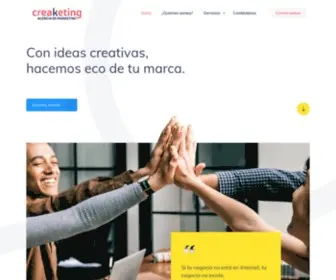 Creaketing.com(Creamos diseños y contenidos que impulsan a tu marca) Screenshot