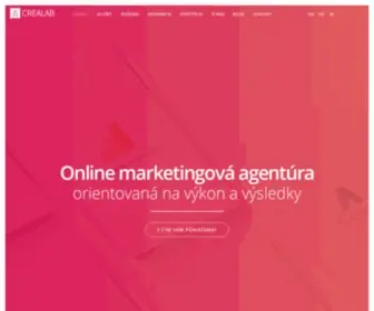 Crealab.sk(Online marketingová agentúra) Screenshot