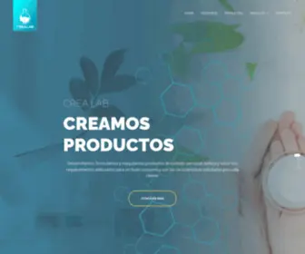 Crealabgdl.com(CREALAB / Creación y formulación de productos de cuidado personal) Screenshot