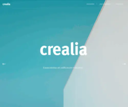 Crealiaconstruccion.com(Crealia) Screenshot