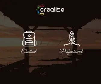 Crealise.io(Accueil) Screenshot