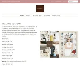 Creambeauty.com(Cream Miami) Screenshot