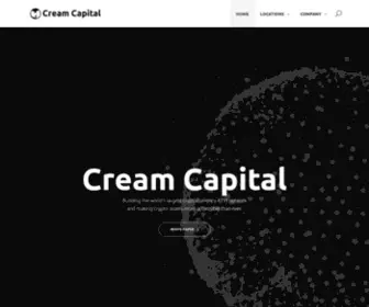 Creamcapital.io(Cream Capital is building the world's largest cryptocurrency ATM network) Screenshot