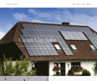 Creamcitysolar.com(Cream City Solar) Screenshot