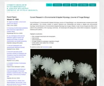 Creamjournal.org(Current Research in Environmental & Applied Mycology (Journal of Fungal Biology)) Screenshot