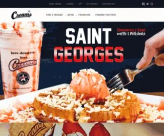 Creamscafe.com(Creams Cafe) Screenshot