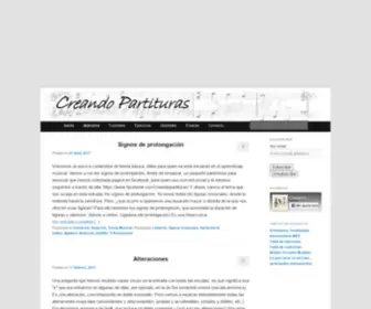 Creandopartituras.com(Creando Partituras) Screenshot