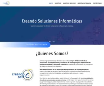 Creandosoft.com(Creando Soluciones Informaticas) Screenshot