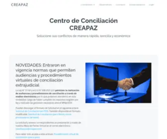 Creapaz.com(Centro de conciliación extrajudicial en Magdalena del Mar) Screenshot