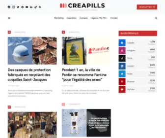 Creapills.com(Les pilules qui dopent votre créativité) Screenshot