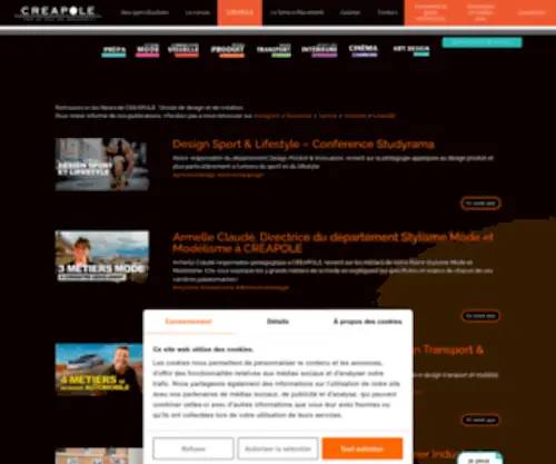 Creapoleblog.fr(école supérieure de design industriel) Screenshot