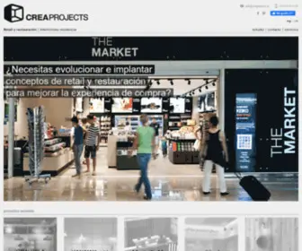 Creaprojects.es(Retail and Interior design projects) Screenshot