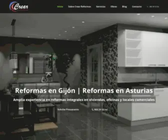 Creareformas.es(Crear Reformas. Reformas integrales en Gijón) Screenshot