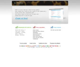 Crearmiforo.com(Crear mi foro en MyBB gratis) Screenshot