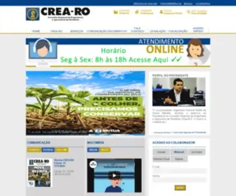 Crearo.org.br(Conselho Regional de engenharia e Agronomia de Rondonia) Screenshot