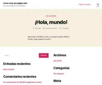 Crearpaginaweb.com(Como crear una página web) Screenshot