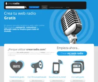 Crearradio.com(Crear radio) Screenshot