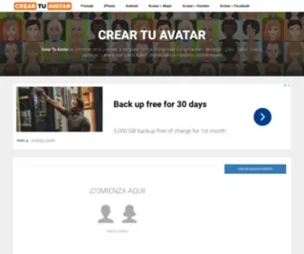 Creartuavatar.com(Crear Tu Avatar) Screenshot