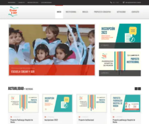 Crearyser.com.ar(Escuela Crear y Ser) Screenshot