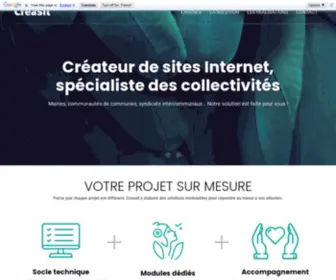 Creasit.com(Créateur de sites Internet pour les collectivités) Screenshot