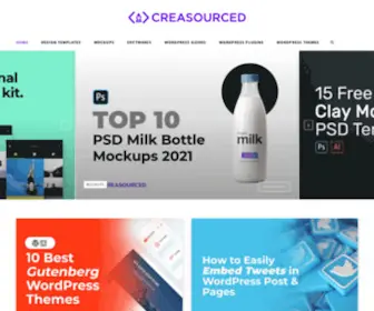 Creasourced.com(Free Design Resources) Screenshot