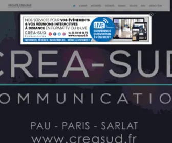 Creasud.fr(Événements et Communication) Screenshot