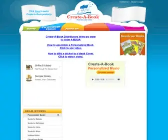 Create-A-Book.com(Personalized Children Books) Screenshot