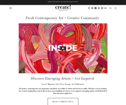 Create-Magazine.com(Create Magazine) Screenshot