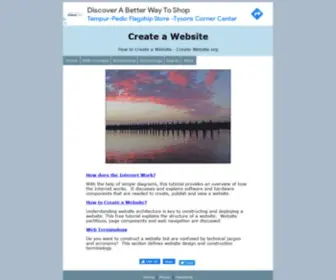 Create-Website.org(How to Create a Website) Screenshot