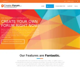 Createaforum.com(Create A Forum) Screenshot