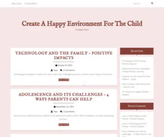Createahappyenvironmentforthechild.com(Create a happy environment for the child Paul A Happy Home create a happy environment for the child) Screenshot