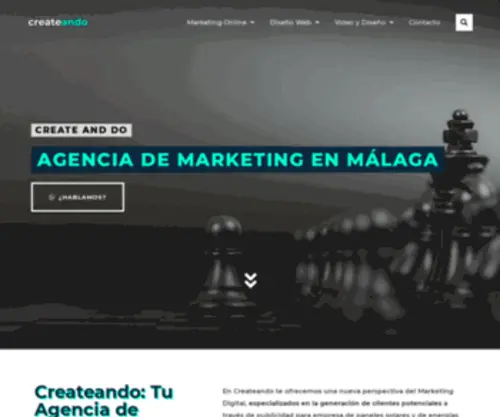 Createando.com(Agencia de Marketing Digital) Screenshot