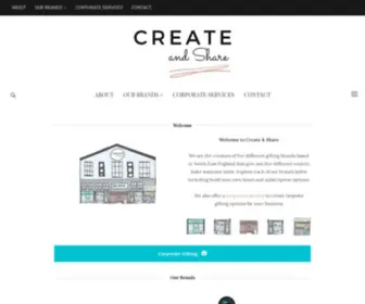 Createandshare.co.uk(Creating Gift Experiences) Screenshot