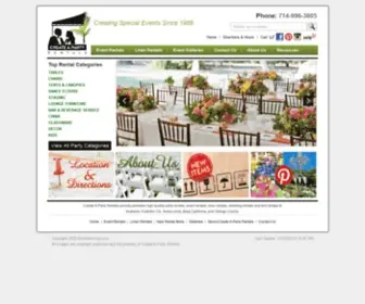 Createaparty.com(Create A Party Rentals) Screenshot