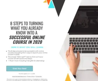 Createawesomeonlinecourses.com(8 Steps to Turning What You Already Know into a Successful Online Course) Screenshot