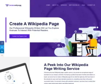 Createawikipage.org(Create A Wikipedia Page) Screenshot