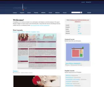 Createblog.com(Myspace Layouts) Screenshot