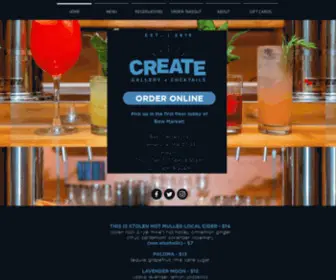 Createcocktaillounge.com(CREATE Lounge) Screenshot