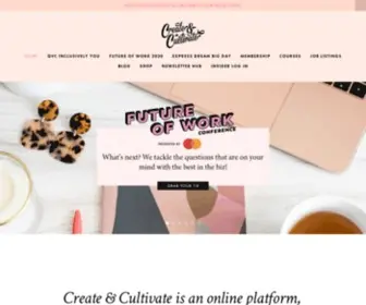 Createcultivate.com(Create & Cultivate) Screenshot