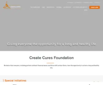 Createcures.org(Giving everyone the opportunity for a long and healthy life) Screenshot