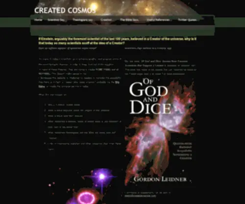 Createdcosmos.com(Created Cosmos) Screenshot
