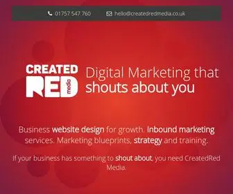 Createdredmedia.co.uk(Inbound Marketing for education) Screenshot