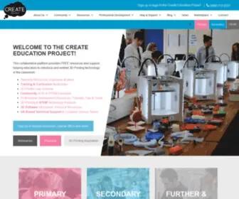 Createeducation.com(3D Printing in Education) Screenshot